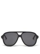 Mens Eyewear Gucci - Aviator Acetate Sunglasses - Mens - Black