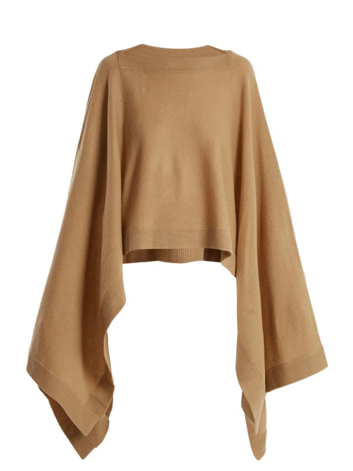 Le Kasha Boat-neck Cashmere Cape