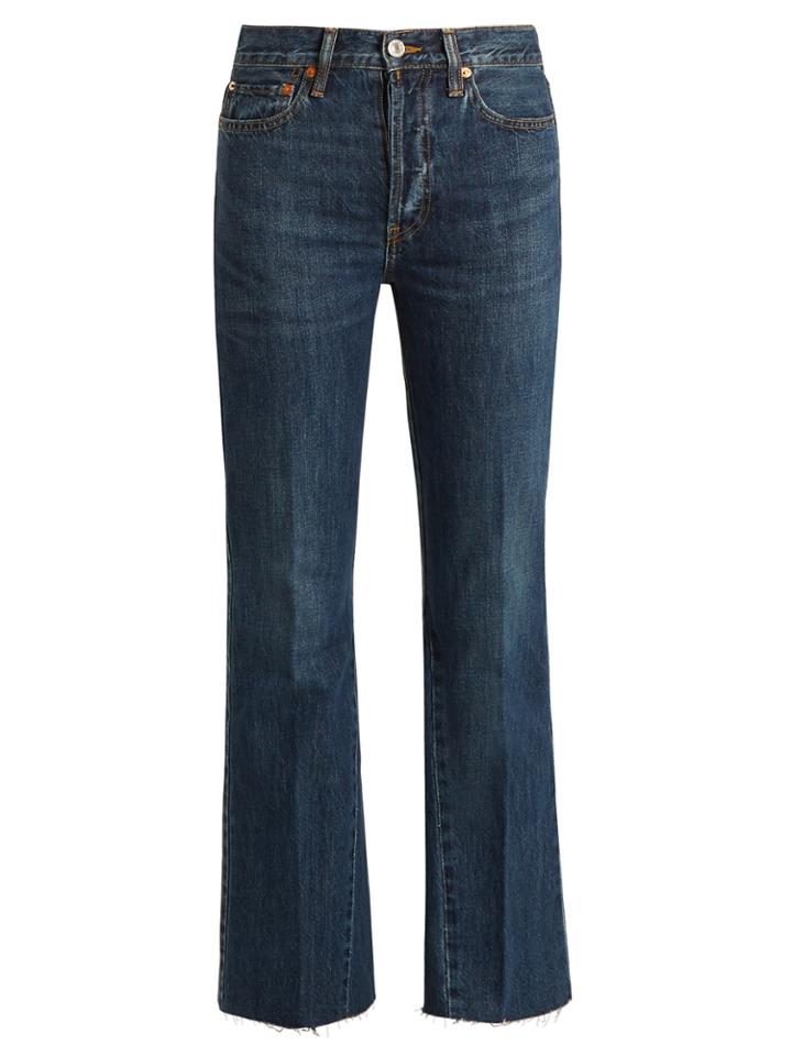Re/done Originals High-rise Flared Cropped Jeans