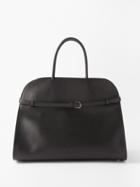The Row - Margaux 15 Leather Tote Bag - Womens - Black