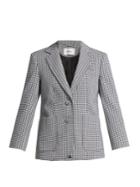 Erdem Alvine Houndstooth Cotton-blend Blazer