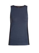 Matchesfashion.com Aeance - Bi Colour Wool Blend Performance Tank Top - Womens - Blue Multi