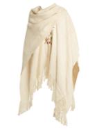 Chufy X Awanay Ruana Bird-embroidered Wool Wrap
