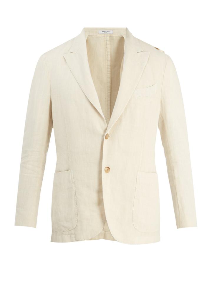 Boglioli Single-breasted Linen Blazer