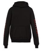 Matchesfashion.com Amiri - Heart Print Cotton Hooded Sweatshirt - Mens - Black