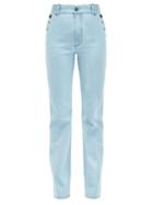Matchesfashion.com See By Chlo - Buttoned Flared High Rise Jeans - Womens - Denim