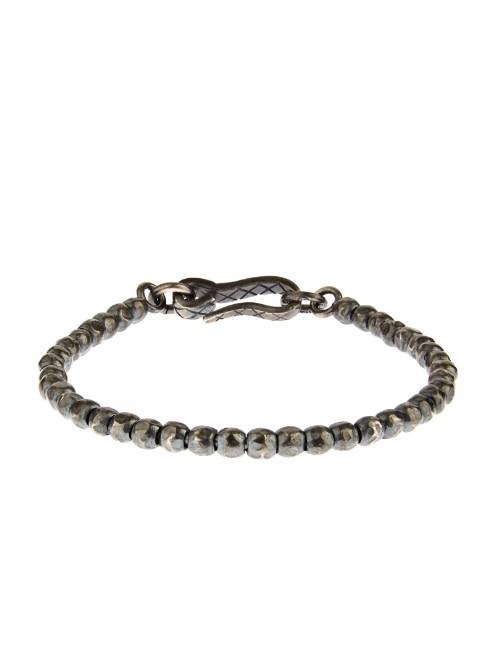 Bottega Veneta Oxidised-silver Bracelet