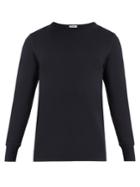 Acne Studios Finish Crew-neck Cotton-jersey Sweatshirt