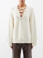 Petar Petrov - Vanda Tie-collar Cashmere Sweater - Womens - Beige