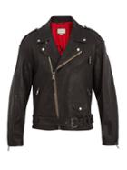 Matchesfashion.com Gucci - Dragon Appliqu Leather Jacket - Mens - Black