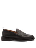 Thom Browne Penny Pebbled-leather Loafers