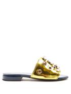 Toga Embellished Patent-leather Sandals