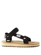 Suicoke - Depa-2cab Velcro-strap Sandals - Mens - Black Beige