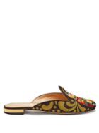 Charlotte Olympia Matrioska Embroidered Slipper Shoes