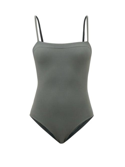 Eres - Aquarelle Square-neck Swimsuit - Womens - Green