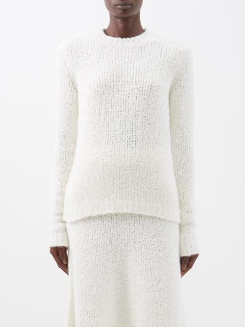 Gabriela Hearst - Philippe Boucl Cashmere-blend Sweater - Womens - Ivory