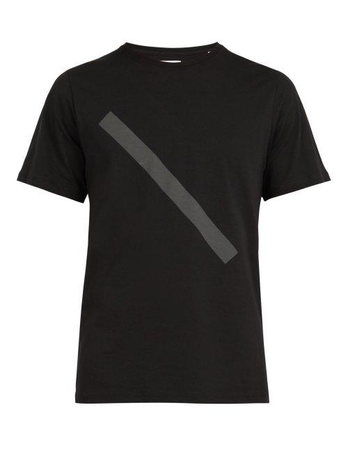 Matchesfashion.com Saturdays Nyc - Slash Print Cotton T Shirt - Mens - Black