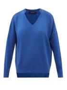 Lisa Yang - Ines V-neck Cashmere Sweater - Womens - Blue