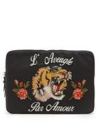 Gucci Tiger-appliqu Pouch