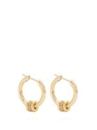 Matchesfashion.com Spinelli Kilcollin - Ara Diamond Pav & 18kt Gold Hoop Earrings - Womens - Gold