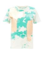 Matchesfashion.com Germanier - Tie-dye Upcycled Cotton-jersey T-shirt - Womens - Green Multi