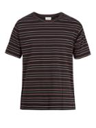 Saint Laurent Striped Cotton-jersey T-shirt