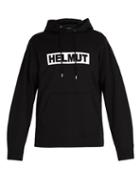 Matchesfashion.com Helmut Lang - Logo Print Hooded Sweatshirt - Mens - Black