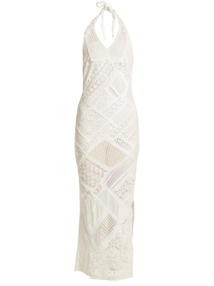 Anjuna Ebi Halter-neck Crochet Maxi Dress
