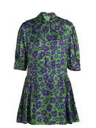 Miu Miu Floral-print Silk Dress