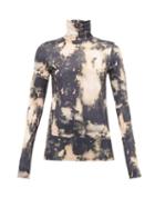 Matchesfashion.com Acne Studios - Eryn Tie Dye Jersey Top - Womens - Beige Multi