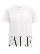 Matchesfashion.com Valentino - Logo-print Cotton T-shirt - Mens - White Black