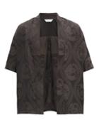 Matchesfashion.com Sasquatchfabrix - Haori Dragon-print Short-sleeved Shirt - Mens - Black