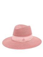 Matchesfashion.com Maison Michel - Kate Straw Hat - Womens - Pink