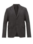 Matchesfashion.com Acne Studios - Antibes Single Breasted Wool Blazer - Mens - Dark Grey