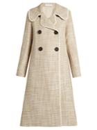 See By Chloé Double-breasted A-line Woven Coat