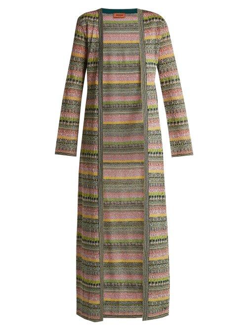 Matchesfashion.com Missoni - Striped Metallic Cardigan - Womens - Multi