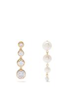 Completedworks - Mismatched Pearl & 14kt Gold-vermeil Drop Earrings - Womens - Pearl