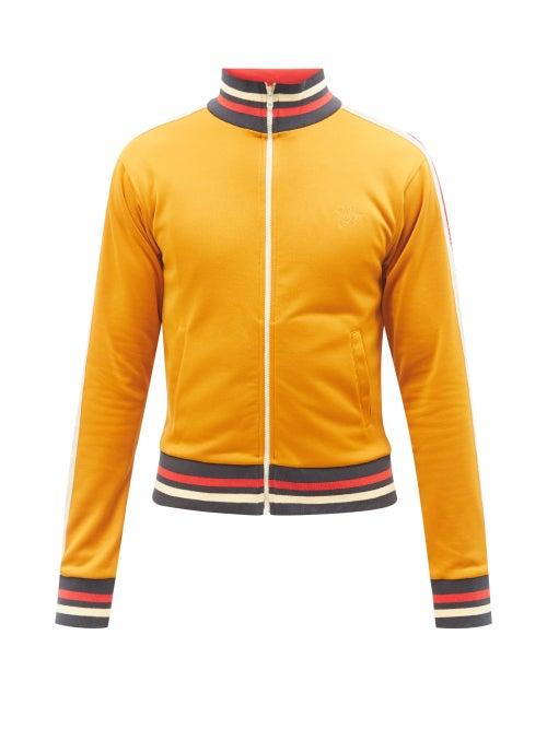 Wales Bonner - Sunlight Side-stripe Fleece-jersey Track Jacket - Mens - Yellow