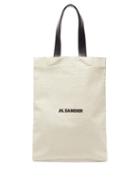 Matchesfashion.com Jil Sander - Logo-print Linen-blend Canvas Tote Bag - Mens - Beige