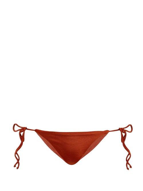 Matchesfashion.com Jade Swim - Tie Side Bikini Briefs - Womens - Dark Red