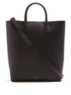 Mansur Gavriel Red-lined North South Leather Tote Bag
