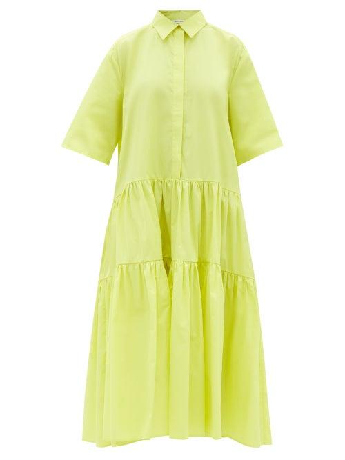 Cecilie Bahnsen - Primrose Cotton-poplin Shirt Dress - Womens - Yellow
