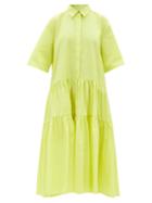 Cecilie Bahnsen - Primrose Cotton-poplin Shirt Dress - Womens - Yellow