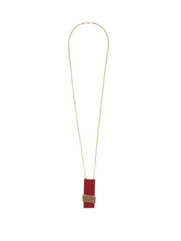 Matchesfashion.com Objet Singulier - Embellished Pendant Necklace - Womens - Red