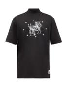 Boramy Viguier - Victorian Horse-print Cotton-jersey T-shirt - Mens - Black