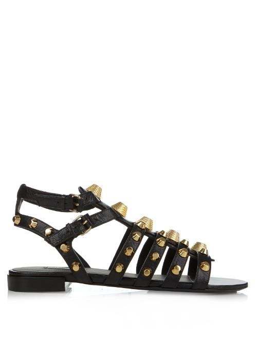 Balenciaga Giant Studded Leather Gladiator Sandals