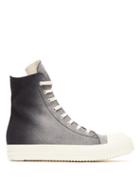 Matchesfashion.com Rick Owens Drkshdw - High Top Ombr Canvas Trainers - Mens - Black