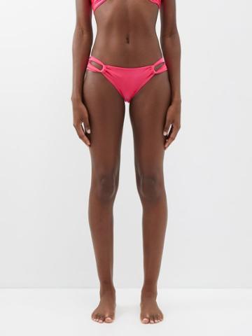 Sara Cristina - Narcissus Gathered Bikini Briefs - Womens - Pink