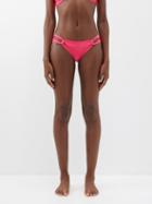 Sara Cristina - Narcissus Gathered Bikini Briefs - Womens - Pink