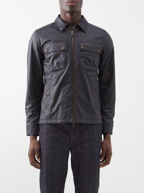 Belstaff - Tour Waxed-cotton Jacket - Mens - Navy